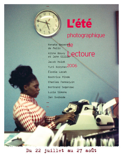 Flyer de l’Été photographique de Lectoure 2006 au Centre d'art et de photographie de Lectoure par Yann Febvre.