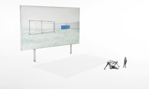 Identité graphique de l'exposition “L’horizon était là” de Massinissa Selmani à la Maison Salvan par Yann Febvre.