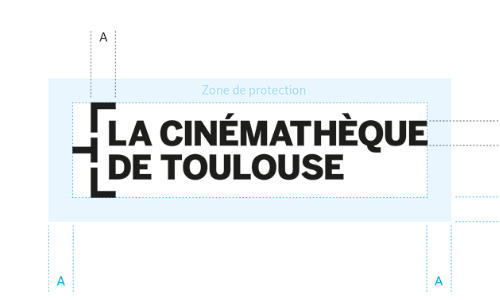 Identité visuelle de la Cinémathèque de Toulouse par Yann Febvre.