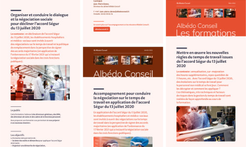 Campagne d'emailing Albédo Conseil par Yann Febvre.
