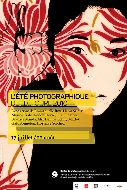 Pop… image de Miki Nitadori pour la communication du festival “L'été photographique de Lectoure 2010” du Centre d'art et de photographie de Lectoure, par Yann Febvre.