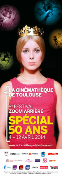 Catherine Deneuve, reine du 8e festival “Zoom arrière, spécial 50 ans” à la Cinémathèque de Toulouse. Annonce presse de l'évènement par Yann Febvre.