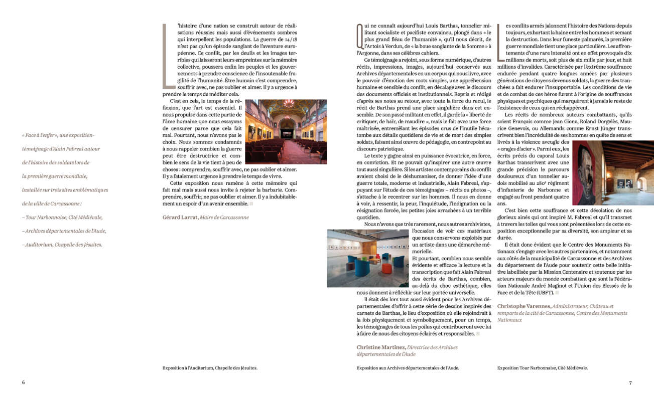 Une histoire ! Édition “Face à l'enfer” d'Alain Fabreal. Design graphique par Yann Febvre.