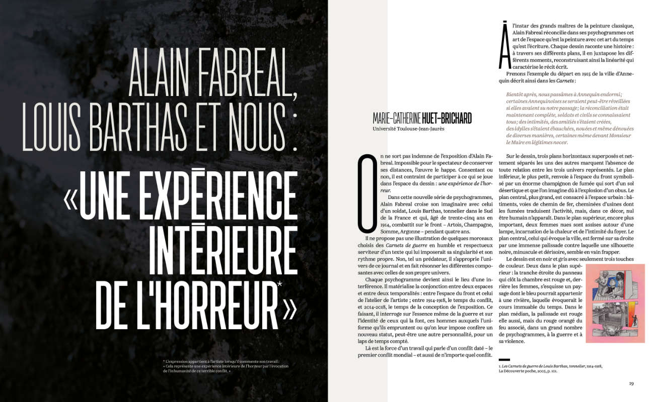 Une histoire ! Édition “Face à l'enfer” d'Alain Fabreal. Design graphique par Yann Febvre.