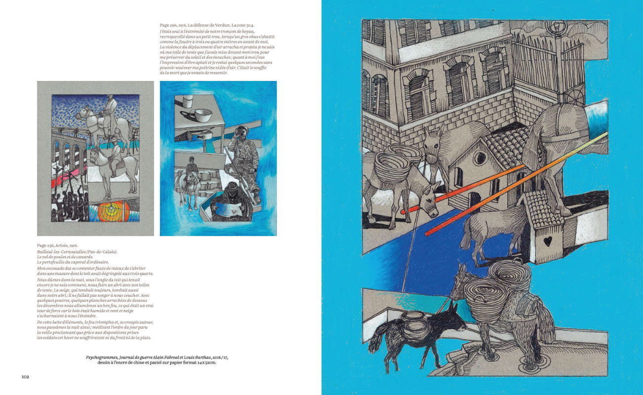 Une histoire ! Édition “Face à l'enfer” d'Alain Fabreal. Design graphique par Yann Febvre.