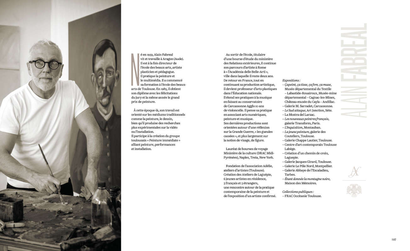 Une histoire ! Édition “Face à l'enfer” d'Alain Fabreal. Design graphique par Yann Febvre.