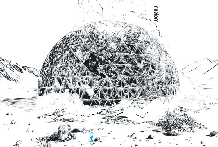 Identité graphique du dépliant Saison 2025/26 de la Maison Salvan par Yann Febvre.