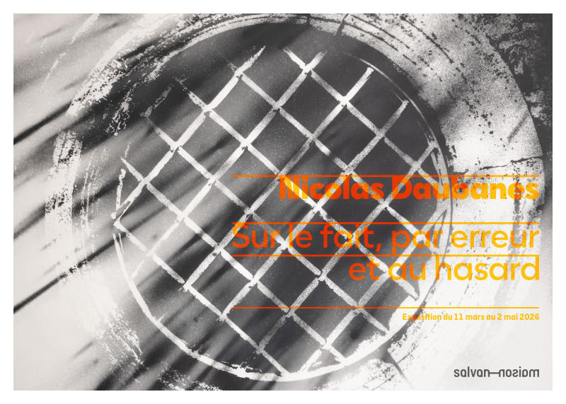 Une histoire de la Villa Médicis. Carton d’invitation de l'exposition de Nicolas Daubanes “Sur le fait, par erreur et au hasard” à la Maison Salvan, par Yann Febvre.