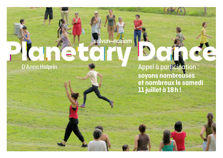 Rituel contemporain. Flier de l’évènement “Planetary Dance” à la Maison Salvan, par Yann Febvre.