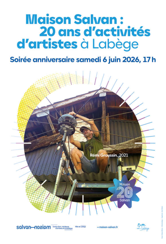Une histoire de 20 ans ! Affiche de la soirée anniversaire des 20 ans de la Maison Salvan, par Yann Febvre.