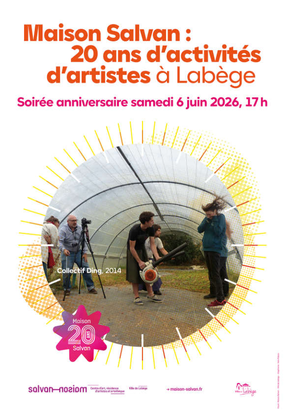 Une histoire de 20 ans ! Affiche de la soirée anniversaire des 20 ans de la Maison Salvan, par Yann Febvre.