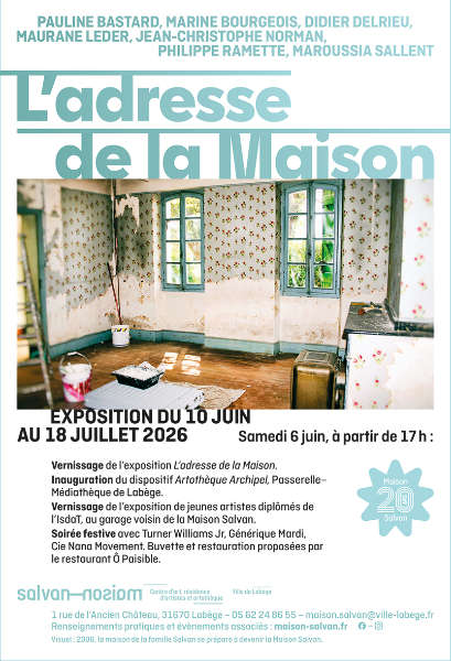 Une histoire de 20 ans ! Annonce presse de l'exposition anniversaire “L’adresse de la Maison” à la Maison Salvan, par Yann Febvre.
