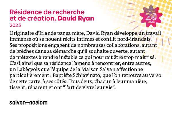 Une histoire de 20 ans ! Jeu de cartes de la soirée anniversaire des 20 ans de la Maison Salvan, par Yann Febvre.